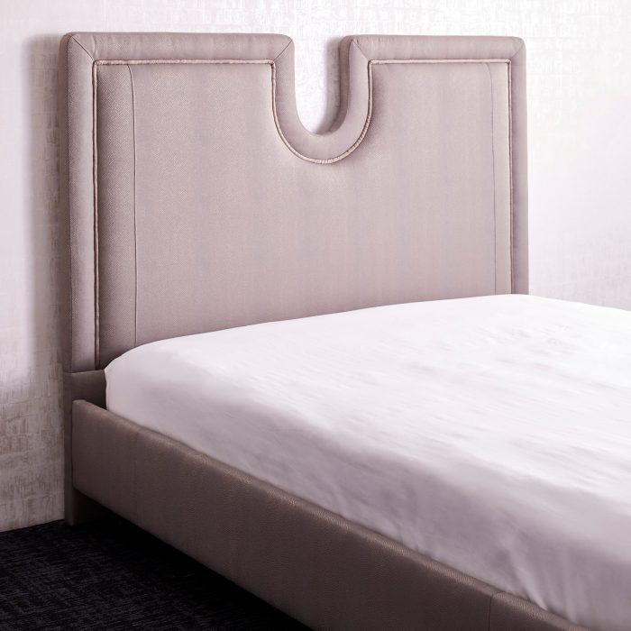 Keyhole Upholstered Bed / Headboard - Image 4