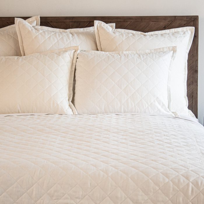 Linen Quilted Coverlet - Image 2