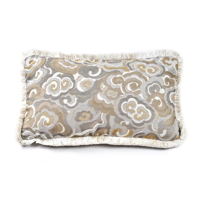 Lucky Clouds Pillow with Trim