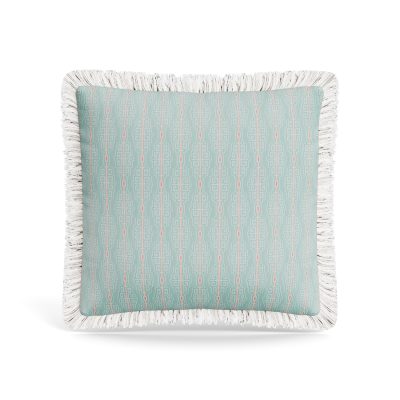 Fretwork Pillow with Trim