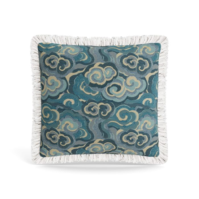 Lucky Clouds Pillow with Trim - Image 6