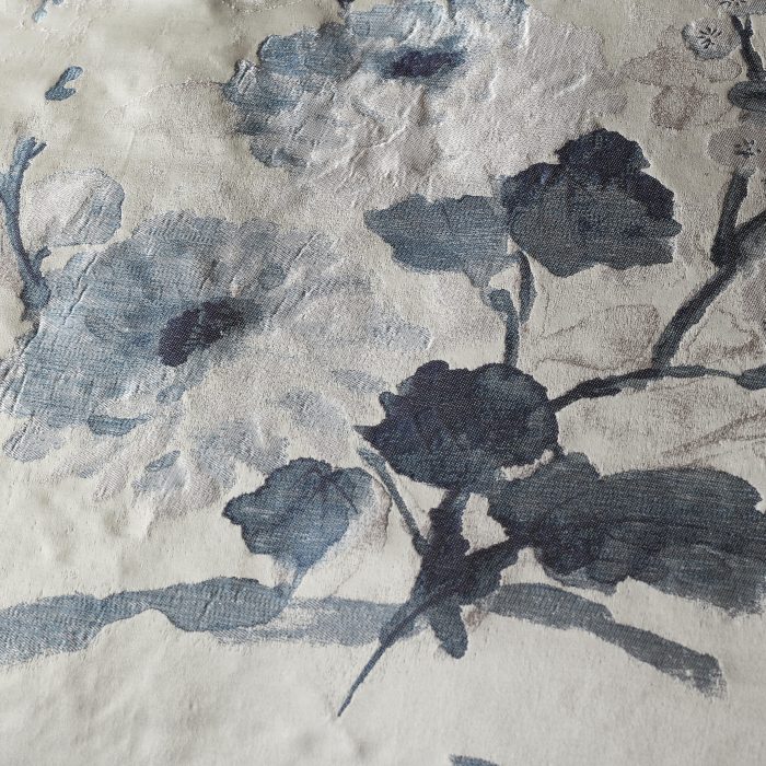 Jardin Fleur Silver Yardage - Image 2